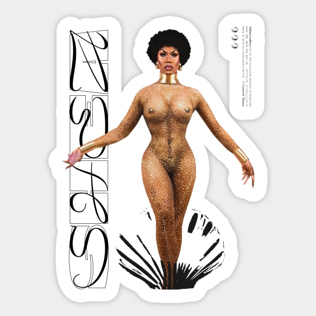 Nubian Goddess Sticker by whos-morris